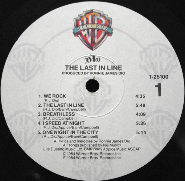 Dio (2) : The Last In Line (LP, Album, Spe)