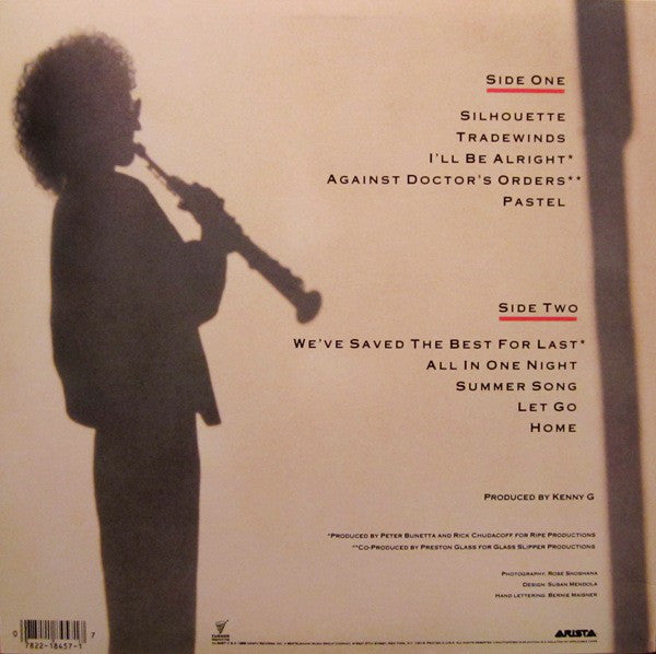 Kenny G (2) : Silhouette (LP, Album, Spe)