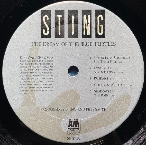 Sting : The Dream Of The Blue Turtles (LP, Album, Club, Car)