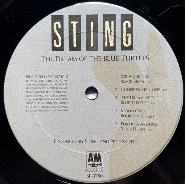 Sting : The Dream Of The Blue Turtles (LP, Album, Club, Car)