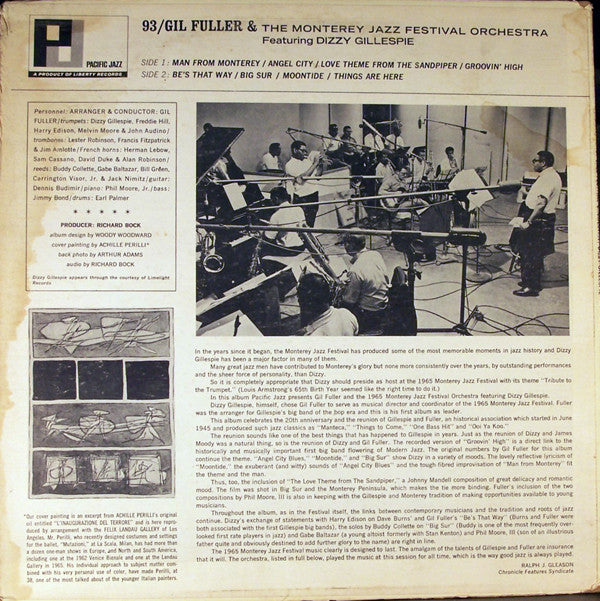 Gil Fuller & The Monterey Jazz Festival Orchestra Featuring Dizzy Gillespie : Gil Fuller & The Monterey Jazz Festival Orchestra Featuring Dizzy Gillespie (LP, Album)