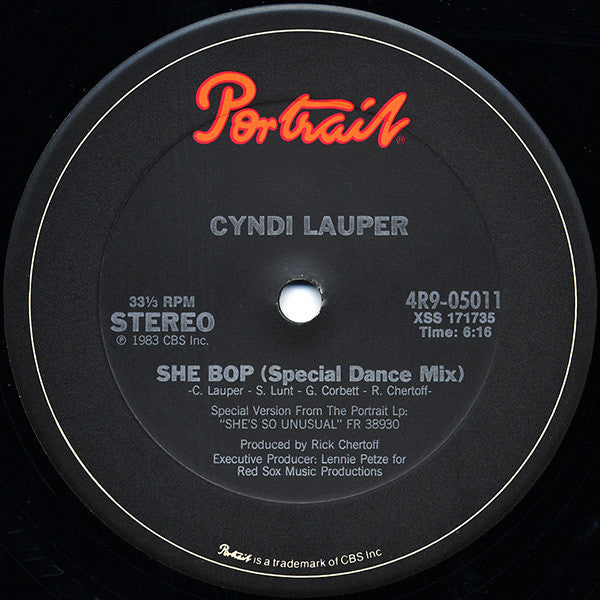 Cyndi Lauper : She Bop (12", Car)