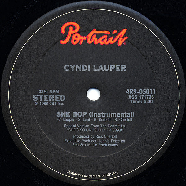 Cyndi Lauper : She Bop (12", Car)