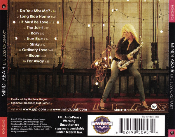 Mindi Abair : Life Less Ordinary (CD, Album)