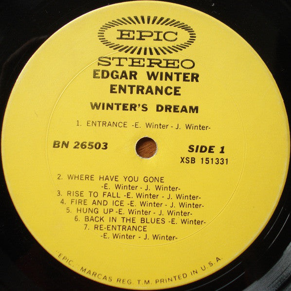 Edgar Winter : Entrance (LP, Album)