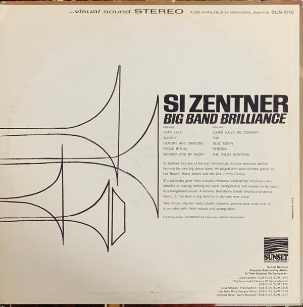 Si Zentner : Big Band Brilliance! (LP, Album, Comp)