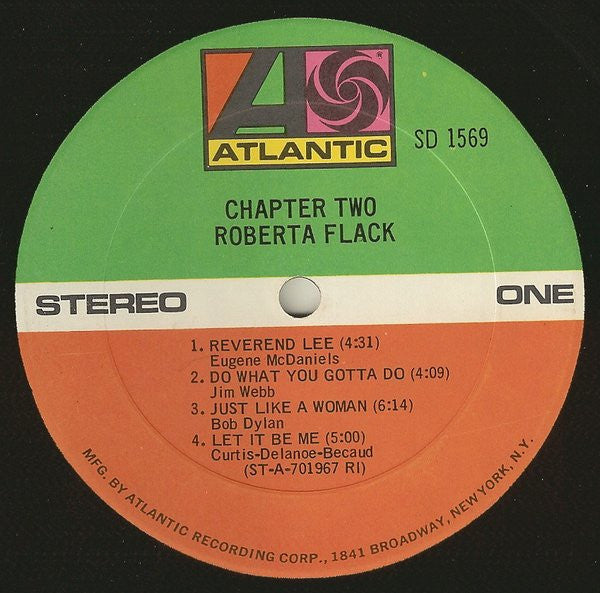 Roberta Flack : Chapter Two (LP, Album, RP, RI )