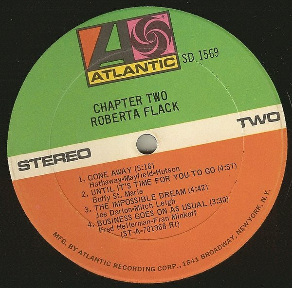 Roberta Flack : Chapter Two (LP, Album, RP, RI )