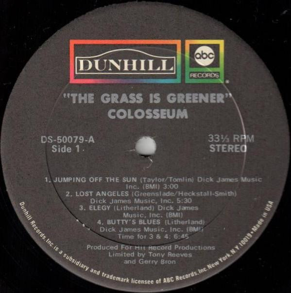 Colosseum : The Grass Is Greener (LP, Album, Gat)