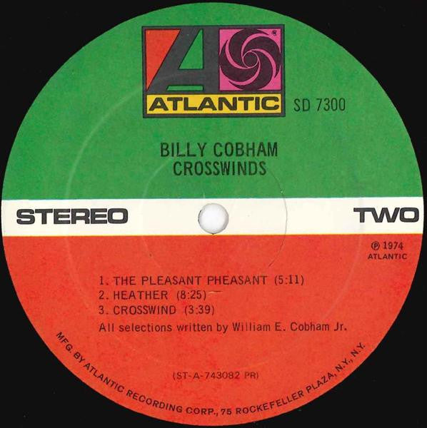 Billy Cobham : Crosswinds (LP, Album, PR )