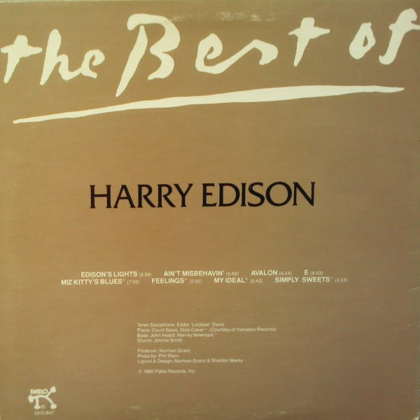 Harry Edison : The Best Of Harry Edison (LP, Comp)