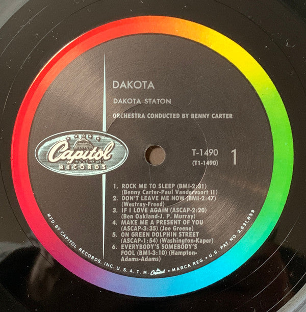 Dakota Staton : Dakota (LP, Album, Mono)