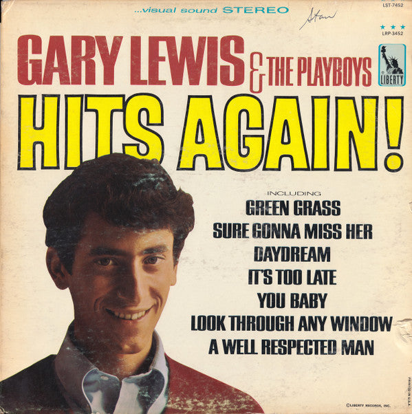 Gary Lewis & The Playboys : Hits Again! (LP, Album, Pit)