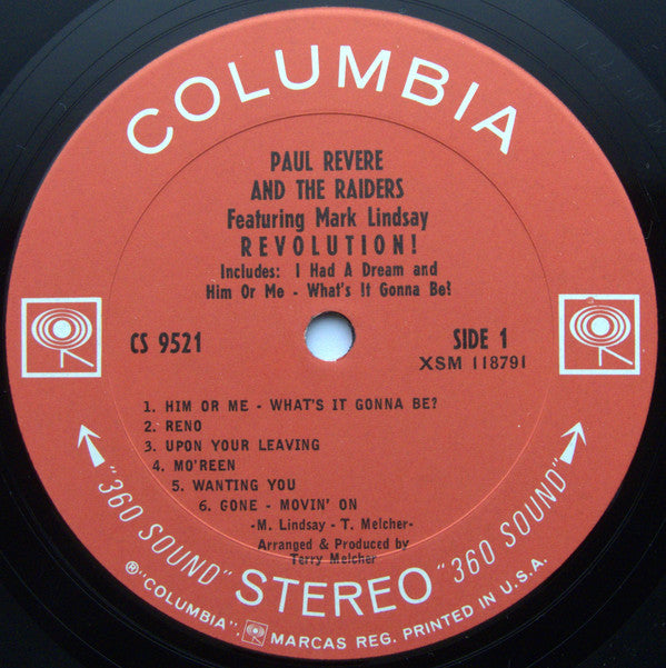 Paul Revere & The Raiders Featuring Mark Lindsay : Revolution! (LP, Album, Pit)
