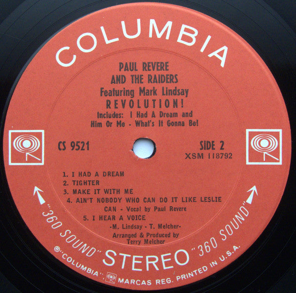 Paul Revere & The Raiders Featuring Mark Lindsay : Revolution! (LP, Album, Pit)