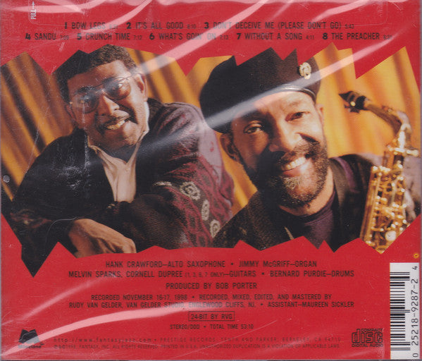 Hank Crawford / Jimmy McGriff : Crunch Time (CD, Album)