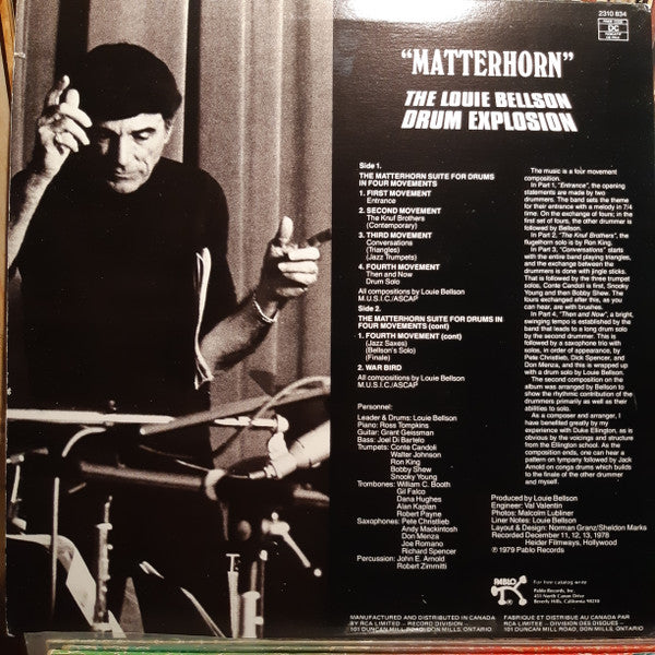 The Louie Bellson Drum Explosion : Matterhorn (LP, Album)