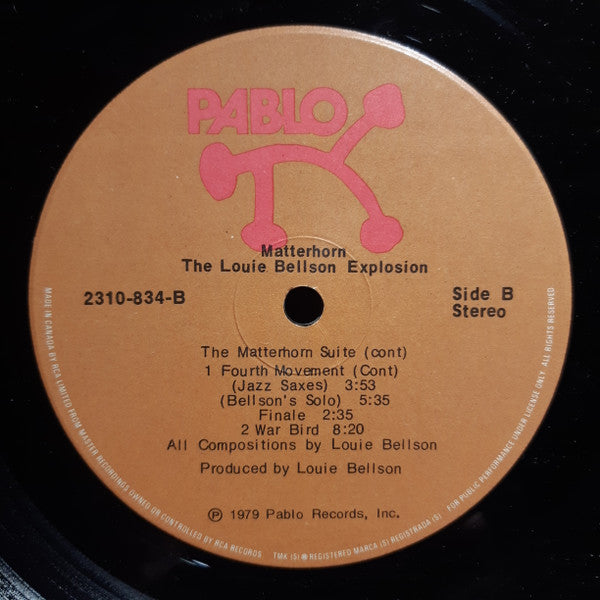 The Louie Bellson Drum Explosion : Matterhorn (LP, Album)