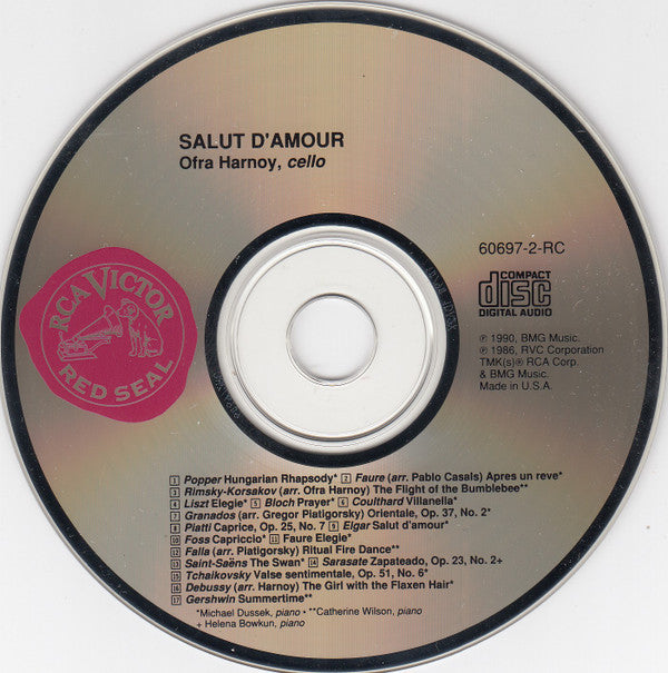 Ofra Harnoy : Salut D'Amour (CD, Album)