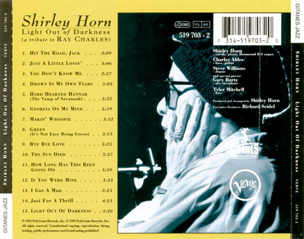 Shirley Horn : Light Out Of Darkness (A Tribute To Ray Charles) (CD, Album)