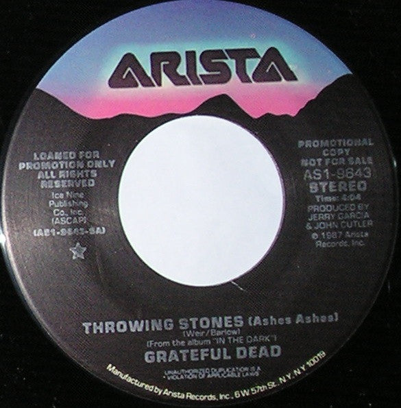 The Grateful Dead : Throwing Stones (Ashes Ashes) (7", Promo)