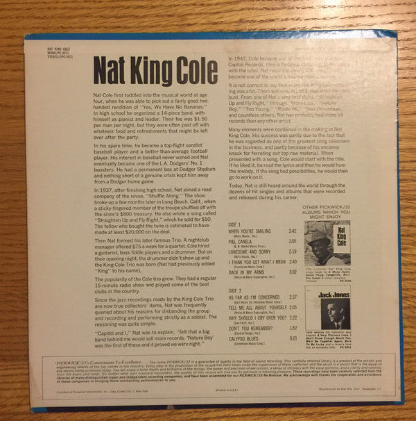 Nat King Cole : When You're Smiling (LP, Album)