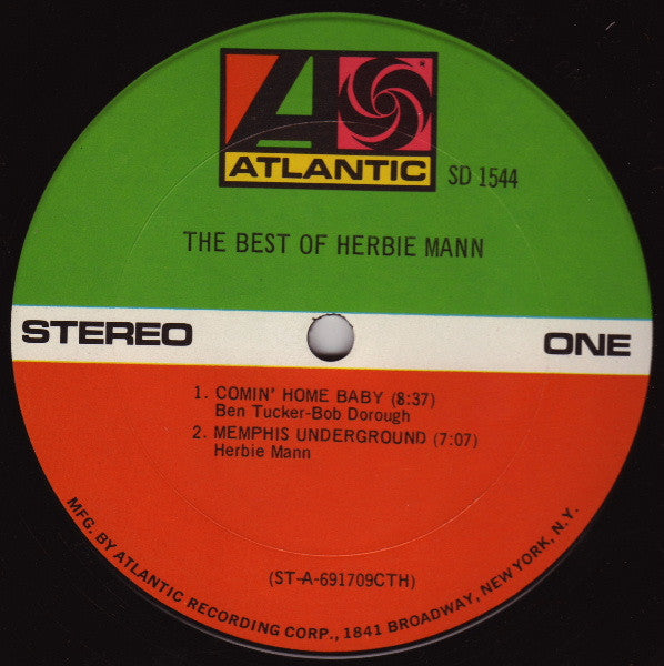 Herbie Mann : The Best Of Herbie Mann (LP, Comp, CTH)