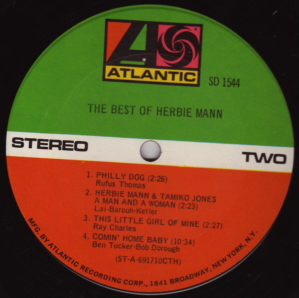 Herbie Mann : The Best Of Herbie Mann (LP, Comp, CTH)