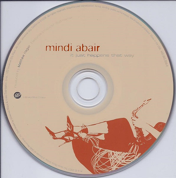 Mindi Abair : It Just Happens That Way (CD, Album)