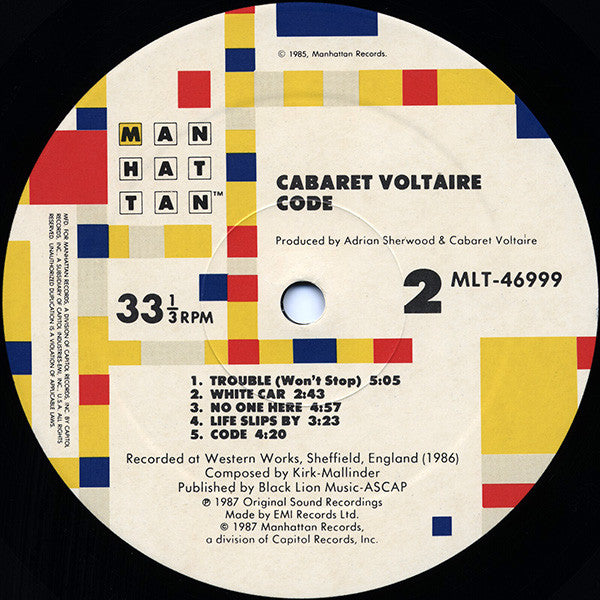 Cabaret Voltaire : Code (LP, Album)