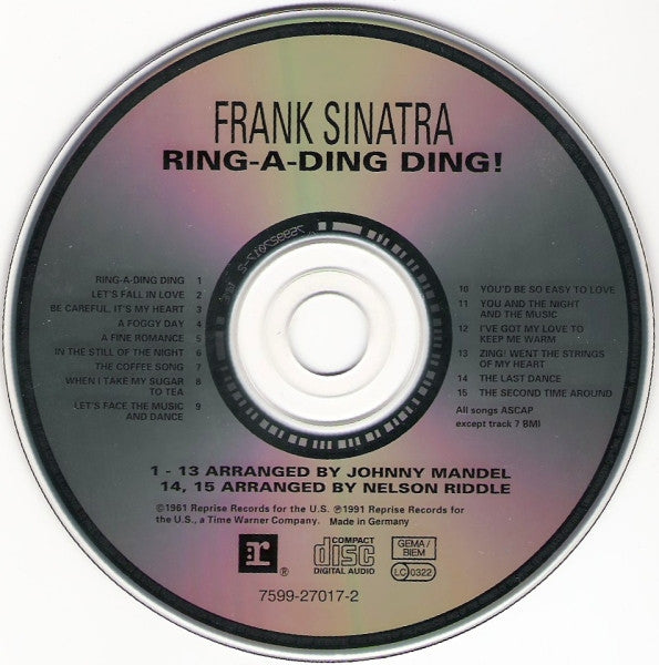 Frank Sinatra : Ring-A-Ding Ding! (CD, Album, RE, RM)