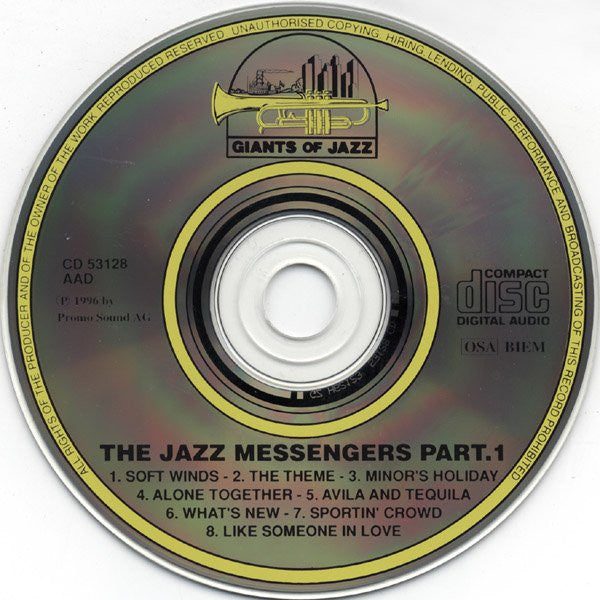 The Jazz Messengers* : Cafe Bohemia, 1955 - Part. 1 (CD, Comp)