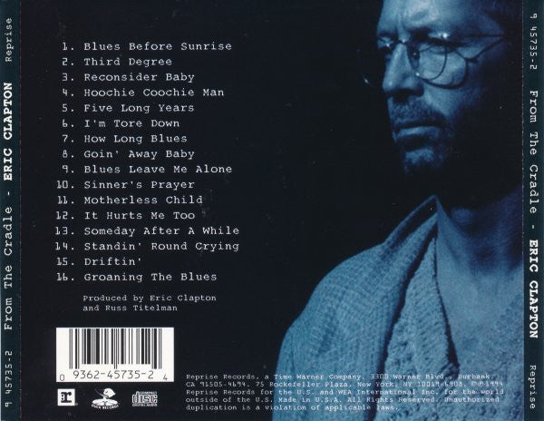 Eric Clapton : From The Cradle (CD, Album, Spe)