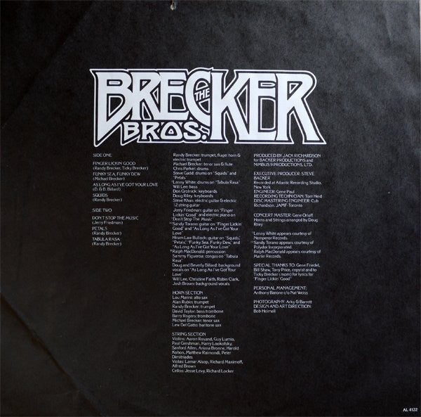 The Brecker Brothers : Don't Stop The Music (LP, Album)