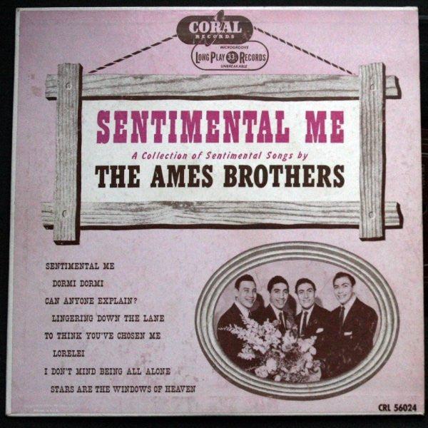 The Ames Brothers : Sentimental Me (10", Album)
