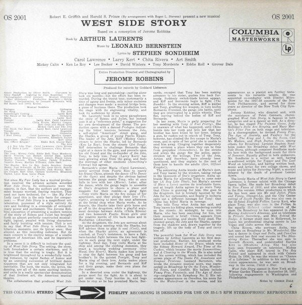 Leonard Bernstein ‧ Jerome Robbins ‧ Carol Lawrence ‧ Larry Kert ‧ Chita Rivera : West Side Story (LP, RE)