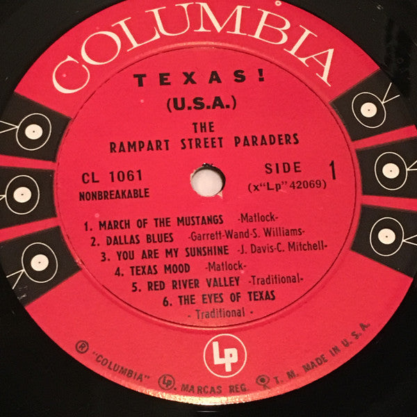 The Rampart Street Paraders : Texas U.S.A. (LP, Mon)