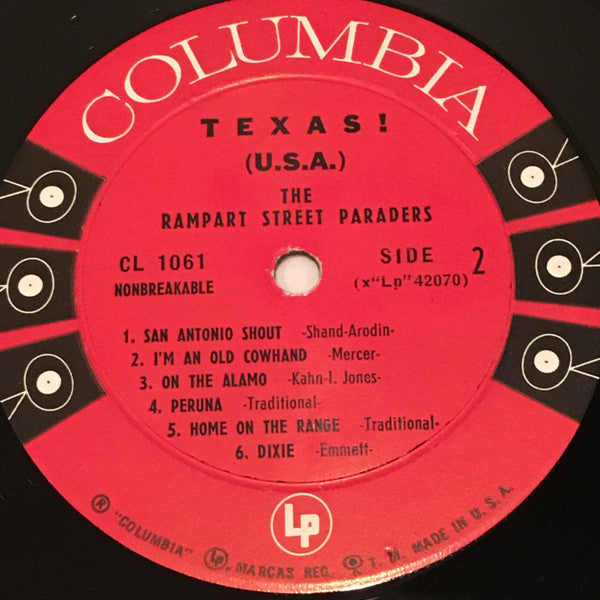 The Rampart Street Paraders : Texas U.S.A. (LP, Mon)