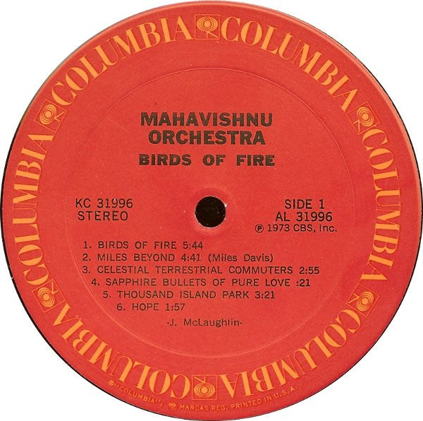 Mahavishnu Orchestra : Birds Of Fire (LP, Album, Ter)