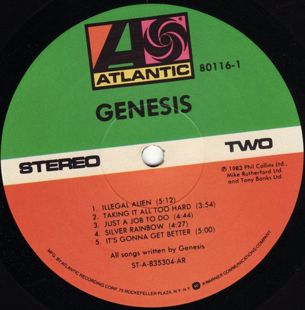 Genesis : Genesis (LP, Album, AR)