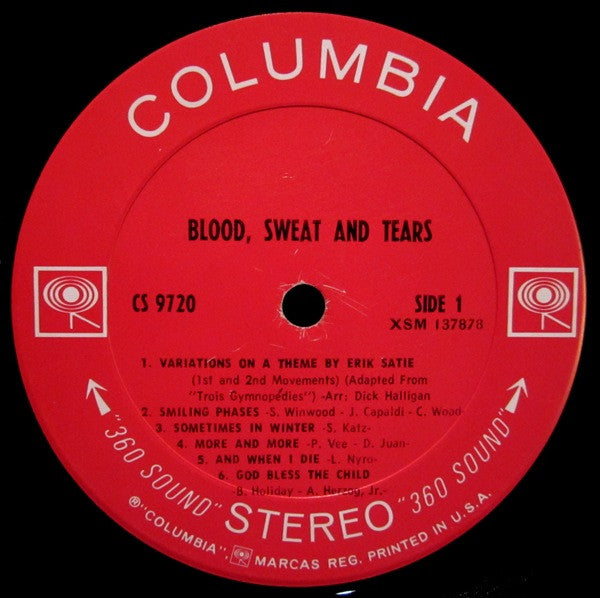 Blood, Sweat And Tears : Blood, Sweat & Tears (LP, Album, Ter)