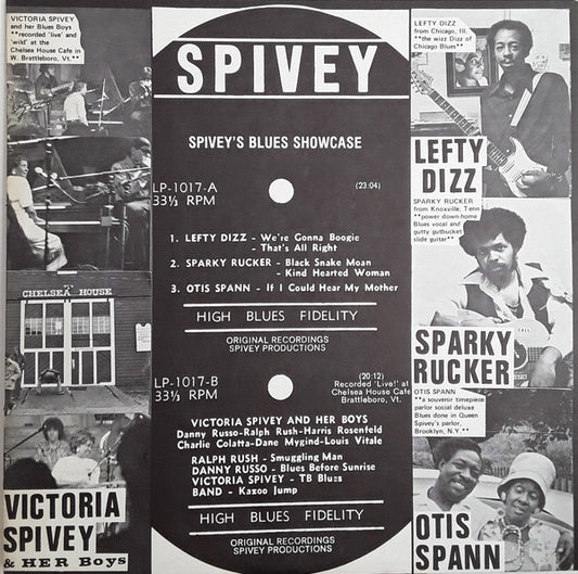 Various : Spivey's Blues Showcase (LP, Album)