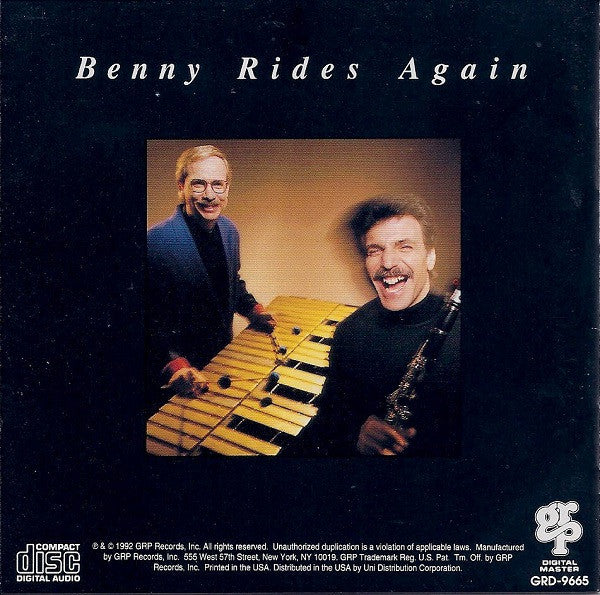 Eddie Daniels And Gary Burton : Benny Rides Again (CD, Album)