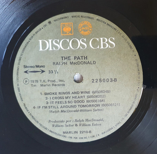 Ralph MacDonald : The Path (LP, Album, Gat)