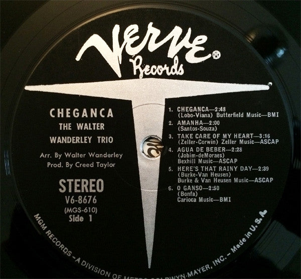 Walter Wanderley Trio : Cheganca (LP, Album, MGM)