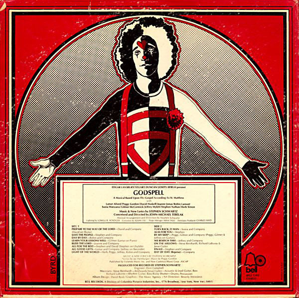 "Godspell" Original Cast : Godspell: A Musical Based Upon The Gospel According To St. Matthew (LP, Album, BW )