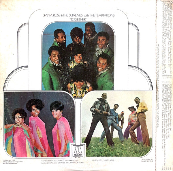 The Supremes With The Temptations : Together (LP, Album)