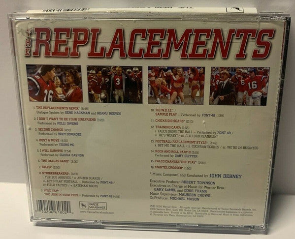 John Debney : The Replacements (Music From The Motion Picture) (CD, Album, Comp)