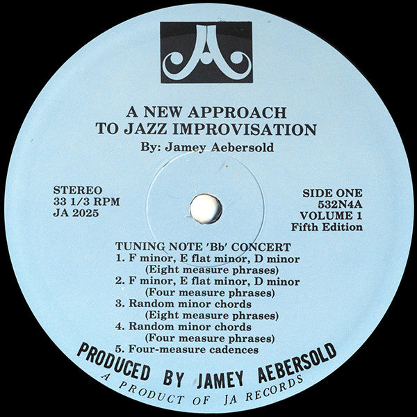 Jamey Aebersold : A New Approach To Jazz Improvisation (LP)