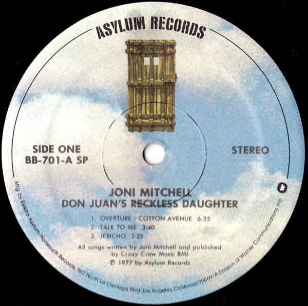 Joni Mitchell : Don Juan's Reckless Daughter (2xLP, Album, SP )